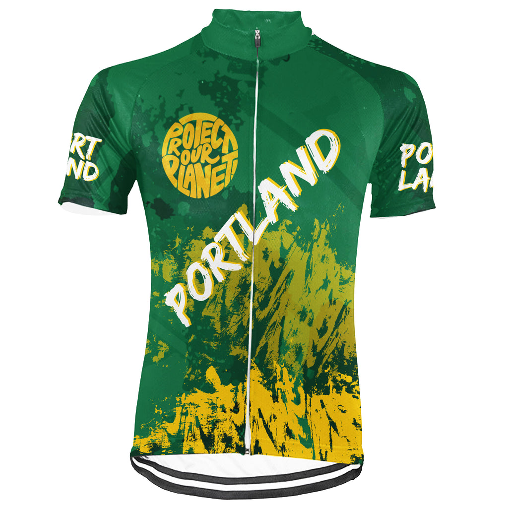 Colection 3 - Customized Portland Environmental Protection Save The Planet Short Sleeve Cycling Jersey For Men And Women