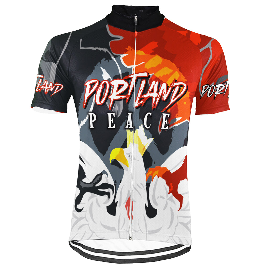 Customized Portland New Collection Short Sleeve Cycling Jersey For Men And Women