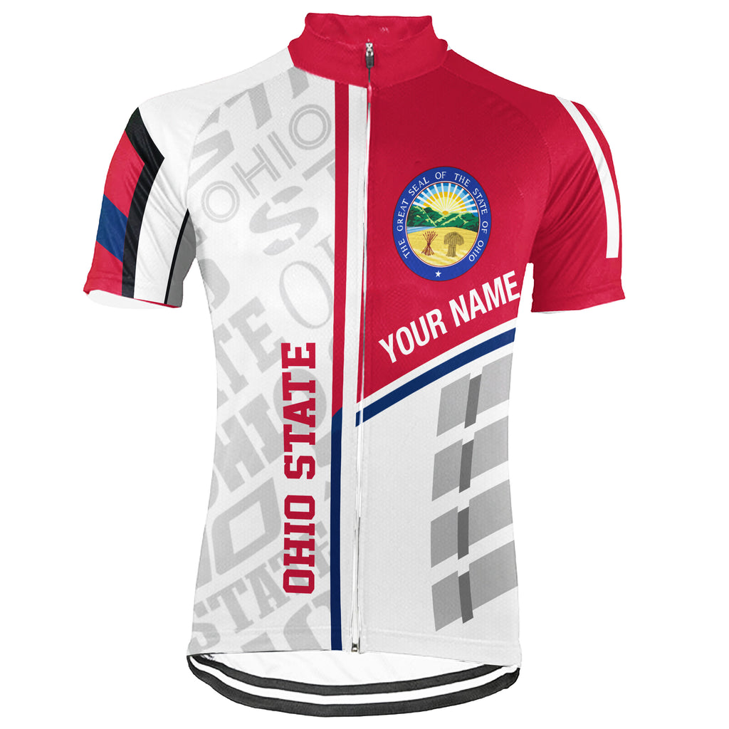 Customized Ohio Short Sleeve Cycling Jersey for Men