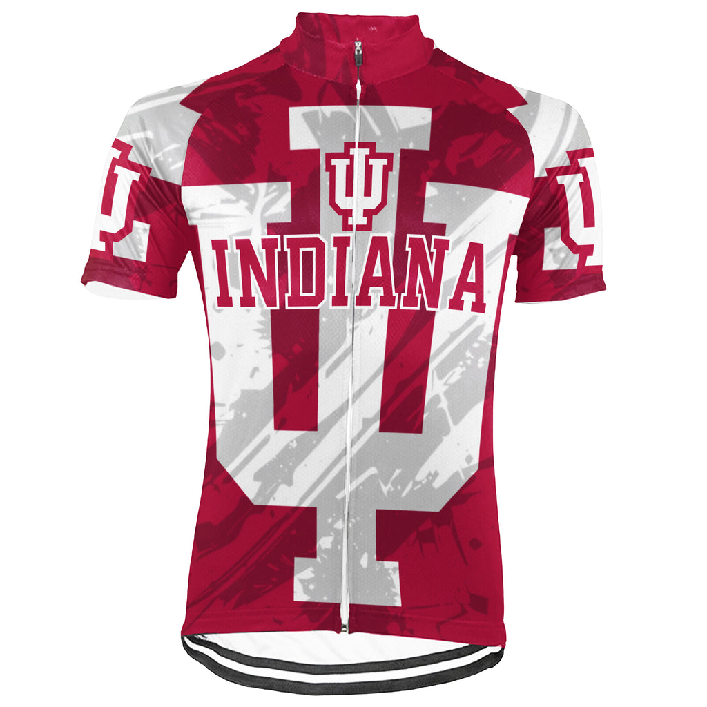 Customized Indiana University (IU) Short Sleeve Cycling Jersey For Men And Women