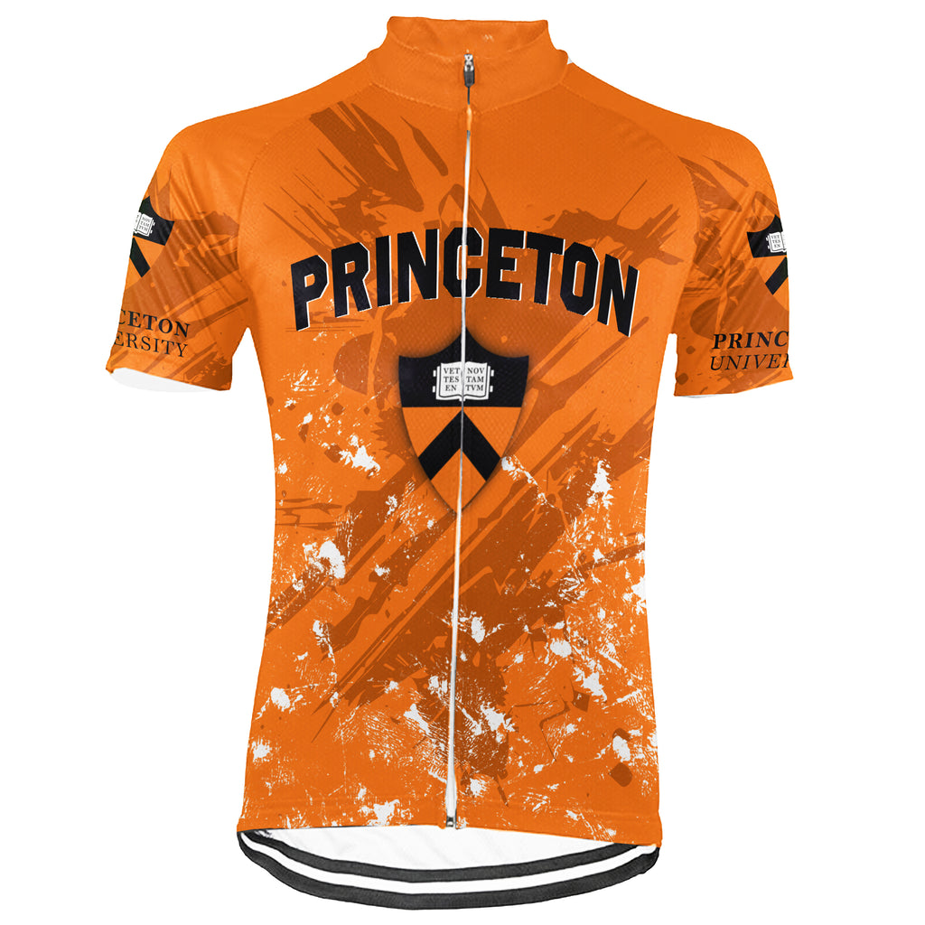 Customized Princeton University Short Sleeve Cycling Jersey For Men And Women