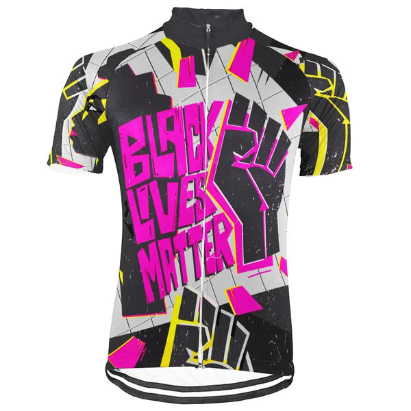 Customized Black Lives Matter Collection 2 Short Sleeve Cycling Jersey for Men