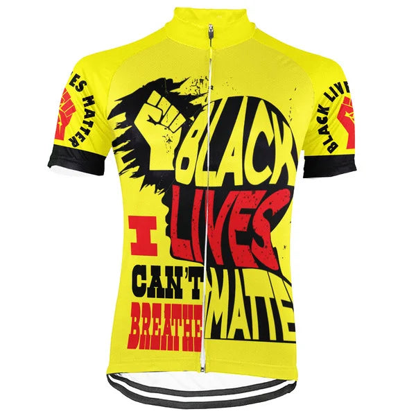 Customized Black Lives Matter Collection 2 Short Sleeve Cycling Jersey for Men