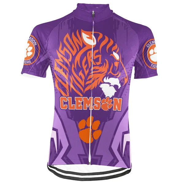 Customized Tigers Short Sleeve Cycling Jersey for Men