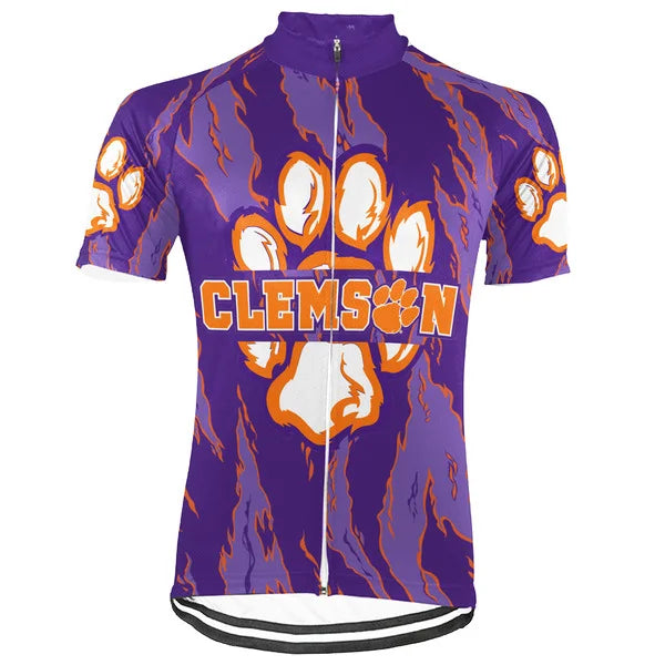 Customized Tigers Short Sleeve Cycling Jersey for Men