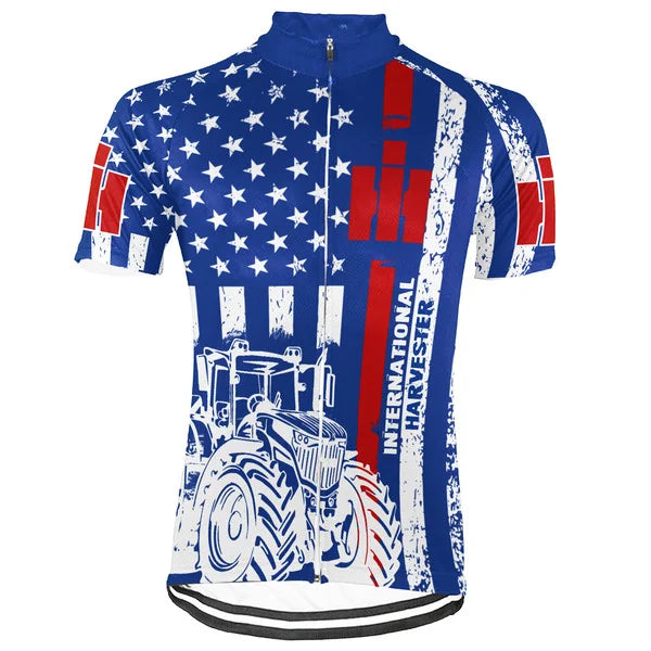 Customized International Harvester Short Sleeve Cycling Jersey for Men