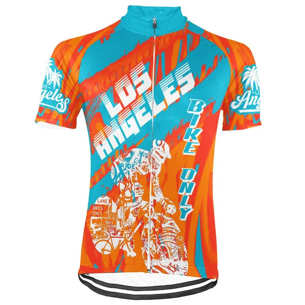 Customized Los Angeles Short Sleeve Cycling Jersey for Men
