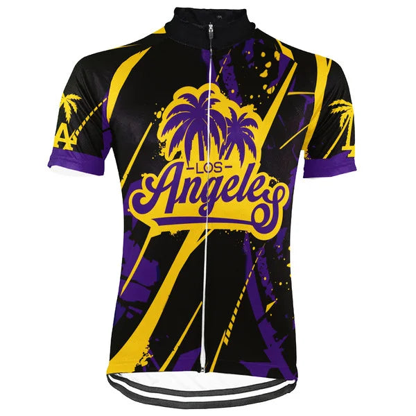 Customized Los Angeles Short Sleeve Cycling Jersey for Men