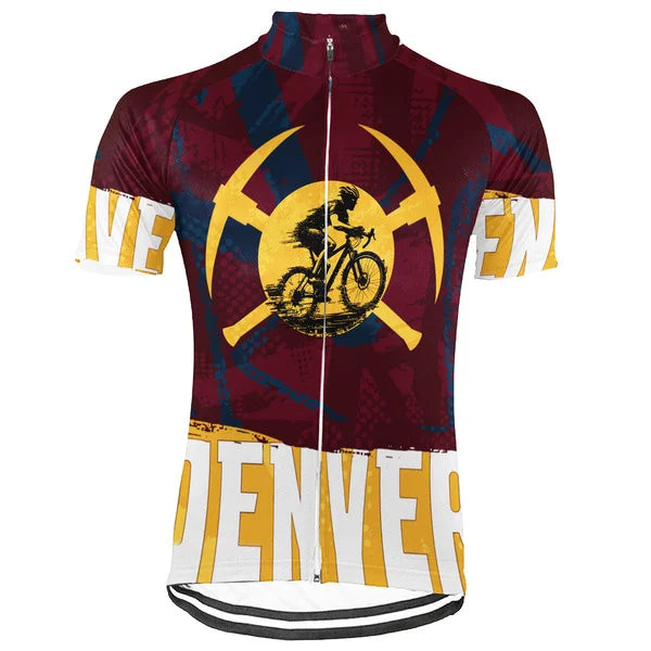 Customized Denver Short Sleeve Cycling Jersey for Men