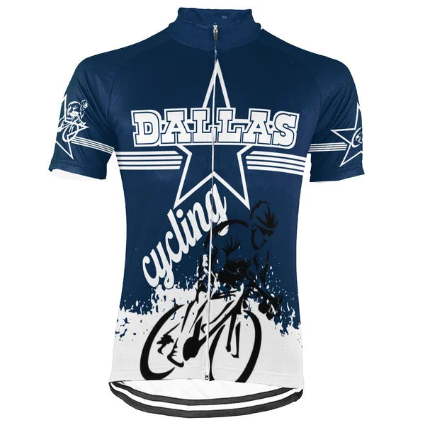 Customized Dallas Short Sleeve Cycling Jersey for Men