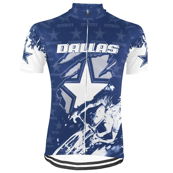 Customized Dallas Short Sleeve Cycling Jersey for Men