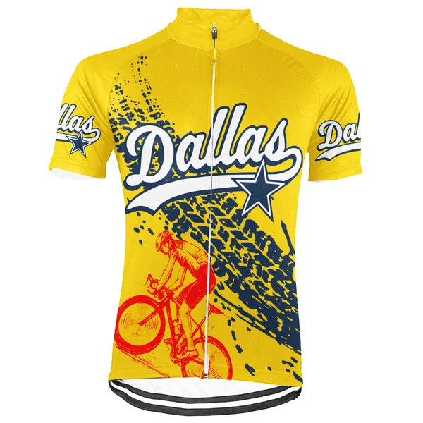 Customized Dallas Short Sleeve Cycling Jersey for Men