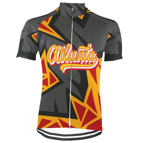 Customized Atlanta Short Sleeve Cycling Jersey for Men