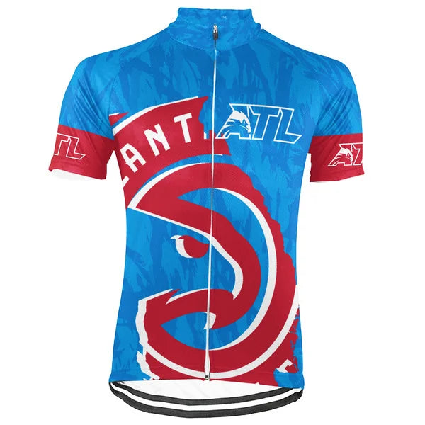 Customized Atlanta Short Sleeve Cycling Jersey for Men
