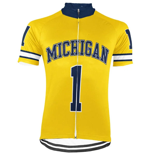 Customized Michigan Wolverines Cycling Jersey Cycling Short For Men