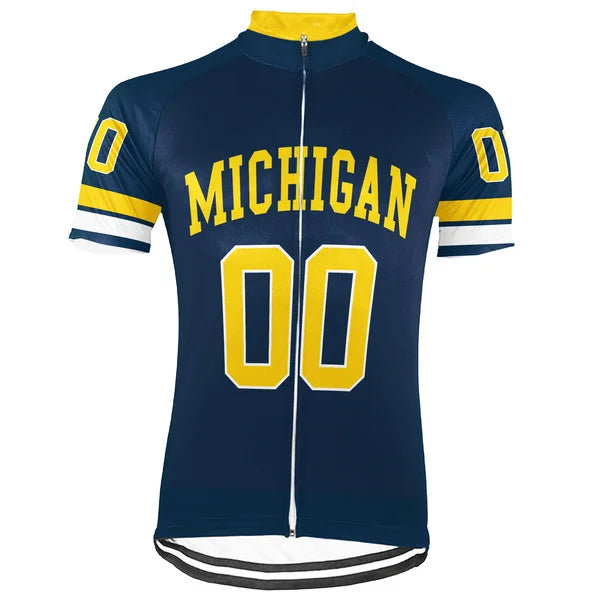 Customized Michigan Wolverines Cycling Jersey Cycling Short For Men