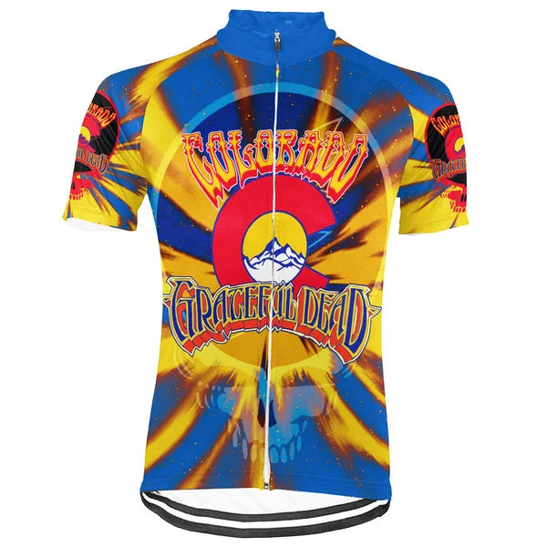 Customized Colorado Grateful Dead Fan Short Sleeve Cycling Jersey For Men And Women