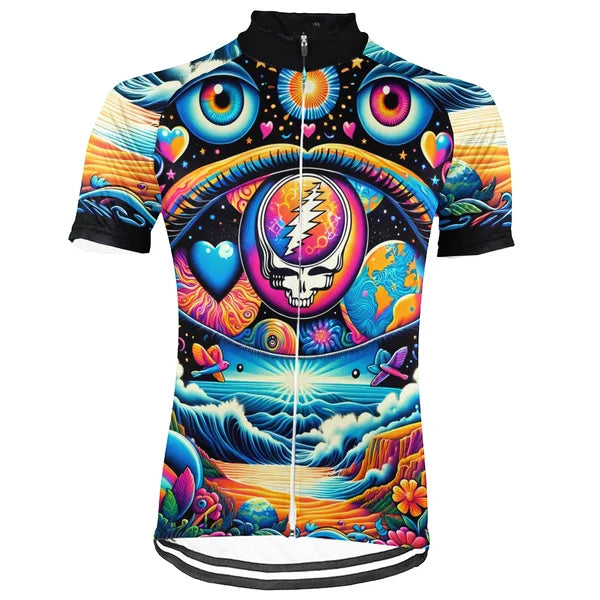 Customized Grateful Dead Skull Collection 2 Cycling Jersey For Men