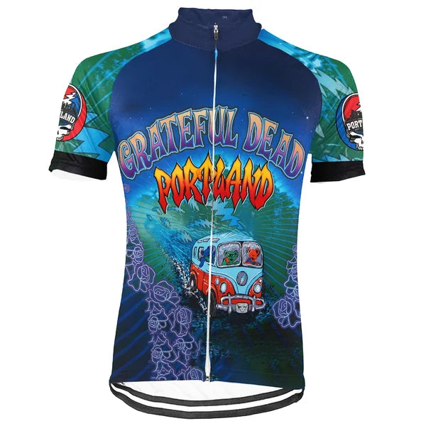 Customized Portland Grateful Dead Fan Short Sleeve Cycling Jersey For Men And Women