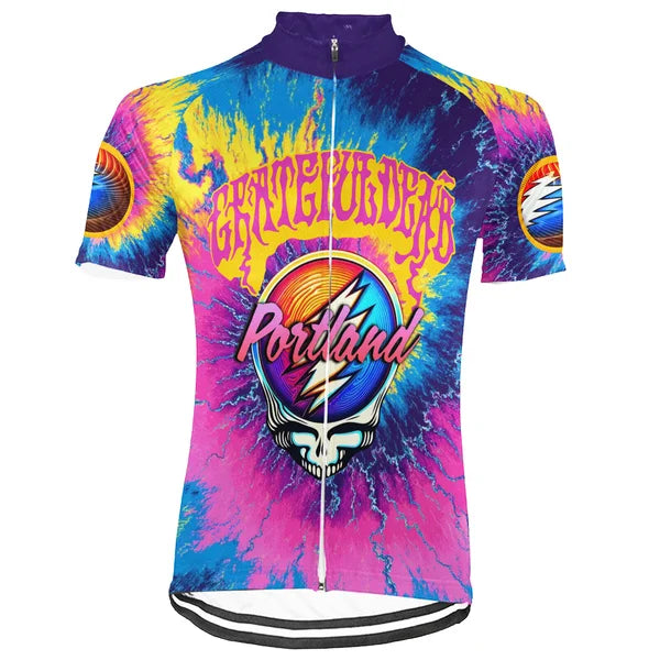 Customized Portland Grateful Dead Fan Short Sleeve Cycling Jersey For Men And Women