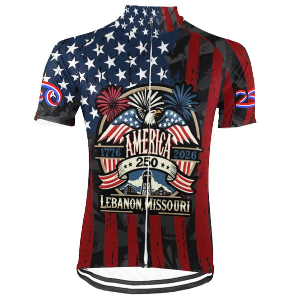 Customized America 250th Anniversary Collection 2 Short Sleeve Cycling Jersey For Men And Women