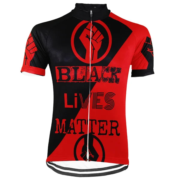 Customized Black Lives Matter Short Sleeve Cycling Jersey for Men