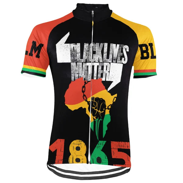 Customized Black Lives Matter Short Sleeve Cycling Jersey for Men