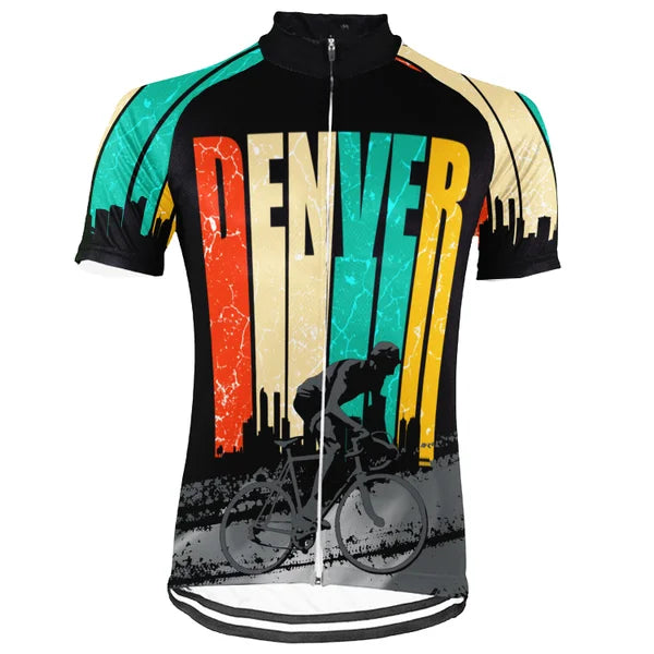 Customized Denver Short Sleeve Cycling Jersey For Men and Women
