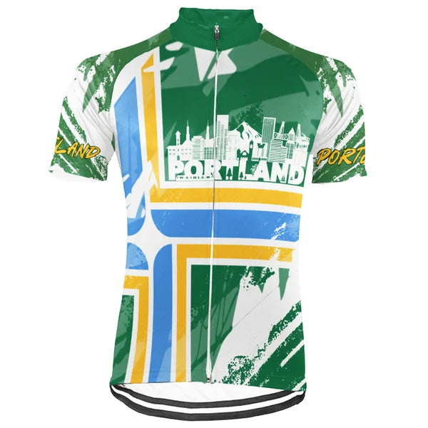 Customized Portland Short Sleeve Cycling Jersey For Men and Women