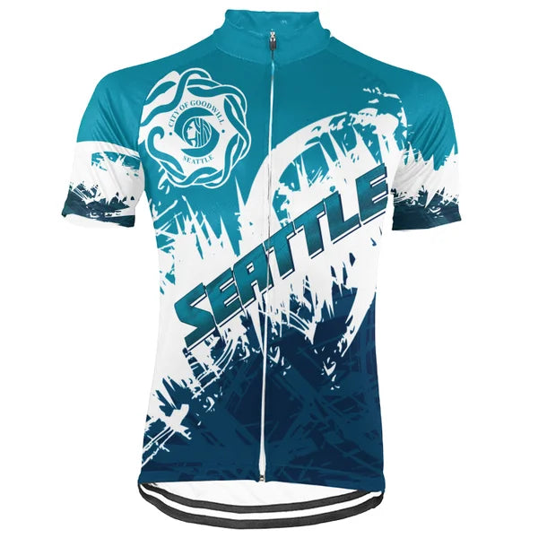 Customized Seattle Short Sleeve Cycling Jersey For Men and Women