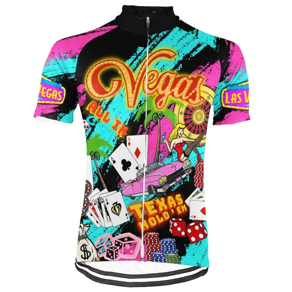 Customized Las Vegas City Short Sleeve Cycling Jersey For Men and Women