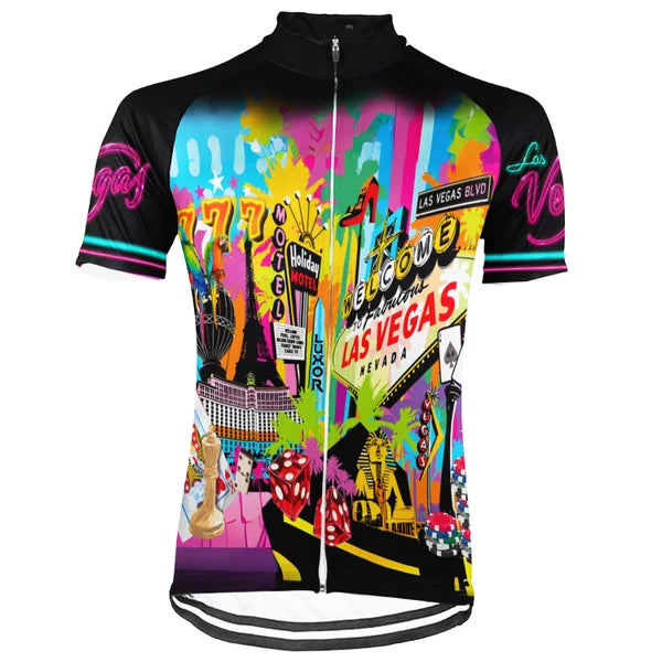 Customized Las Vegas City Short Sleeve Cycling Jersey For Men and Women