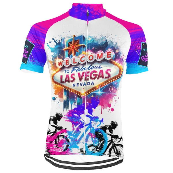 Customized Las Vegas City Short Sleeve Cycling Jersey For Men and Women