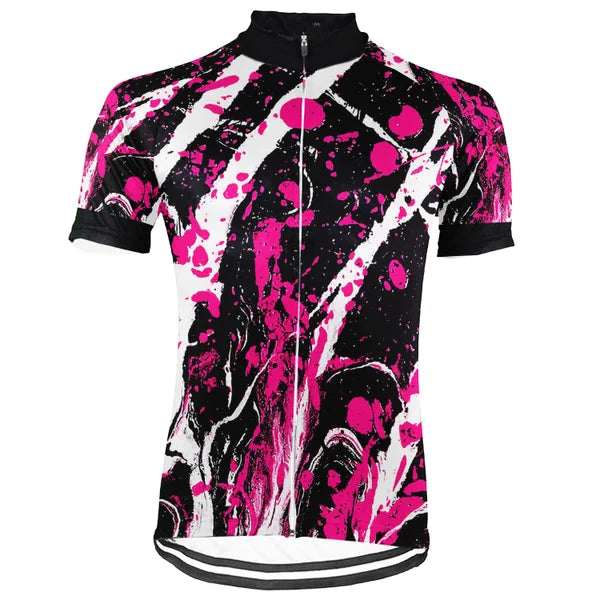 Customized Lightning Bolt Cycling Jersey, Purple MTB Jersey, Retro 80s Bike Shirt, Road Cycling Top, Unisex Bicycle Apparel