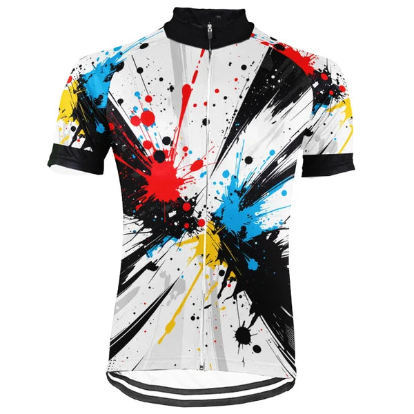 Customized Lightning Bolt Cycling Jersey, Purple MTB Jersey, Retro 80s Bike Shirt, Road Cycling Top, Unisex Bicycle Apparel