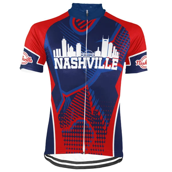 Customized Nashville City Short Sleeve Cycling Jersey For Men and Women