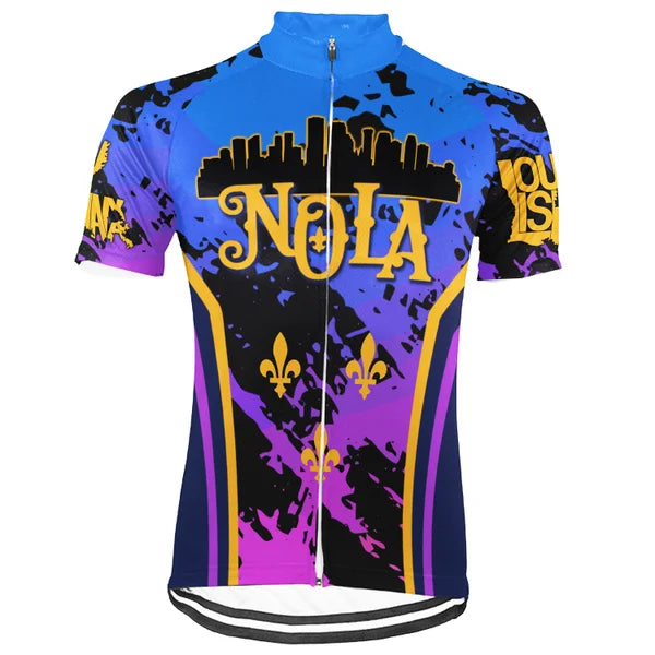 Customized New Orleans City Short Sleeve Cycling Jersey For Men and Women