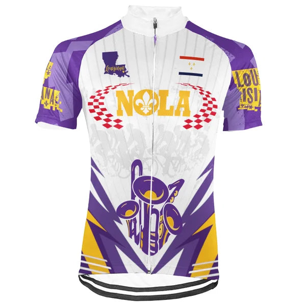 Customized New Orleans City Short Sleeve Cycling Jersey For Men and Women