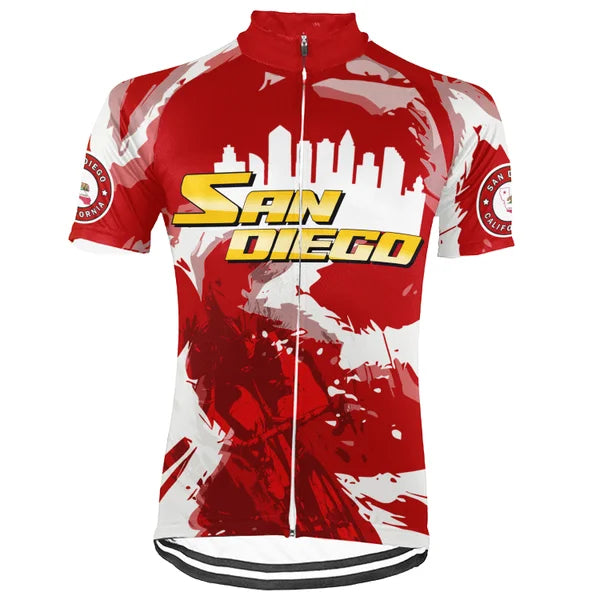 Customized San Diego Cycling Jersey V2 Short Sleeve For Men and Women