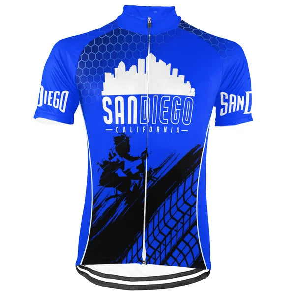 Customized San Diego Cycling Jersey V2 Short Sleeve For Men and Women