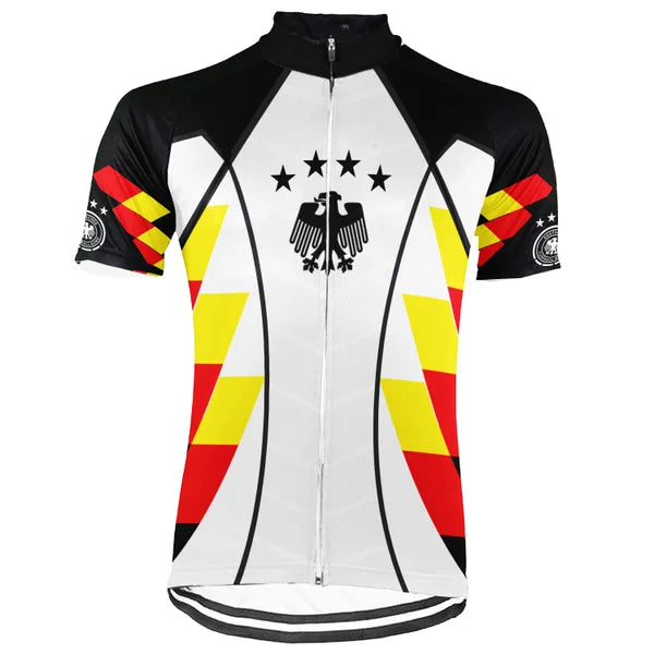 Customized Germany Cycling Jersey Men, German Flag Bike Shirt, Deutschland Cycling Clothing, Road Bike MTB Jersey, Gift for German Cyclist