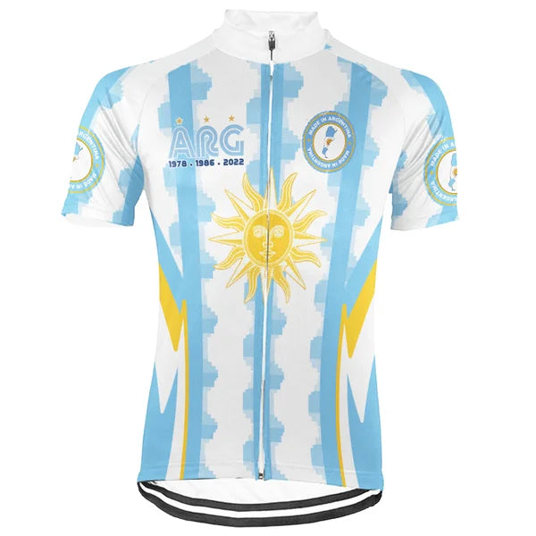 Customized Argentina Cycling Jersey, Custom Name Argentina Flag Bike Shirt, Argentine Cycling Apparel, Road Bike MTB Jersey Gift