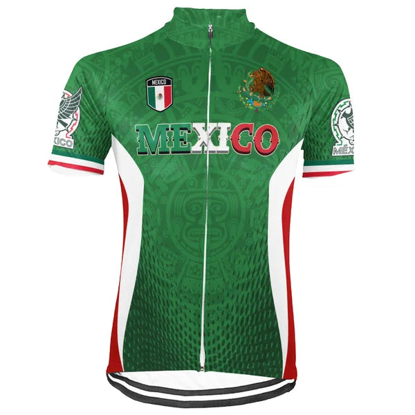 Customized Mexico V1 Short Sleeve Cycling Jersey For Men and Women