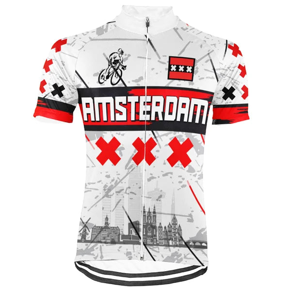 Customized Amsterdam Short Sleeve Cycling Jersey For Men and Women