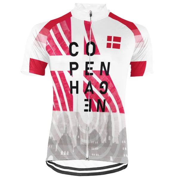 Customized Copenhagen Short Sleeve Cycling Jersey For Men and Women