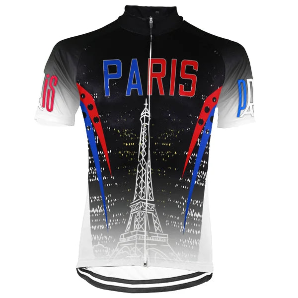 Customized Paris Short Sleeve Cycling Jersey For Men and Women