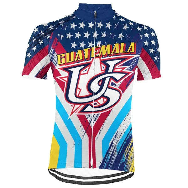 Customized Guatemala Short Sleeve Cycling Jersey for Men