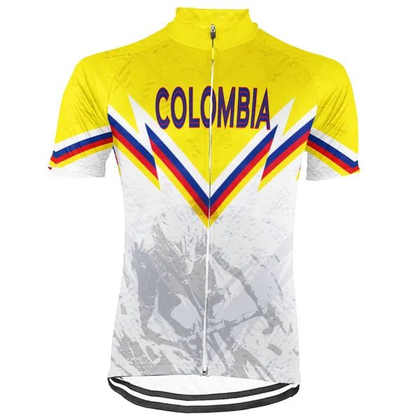 Customized Colombia Short Sleeve Cycling Jersey for Men