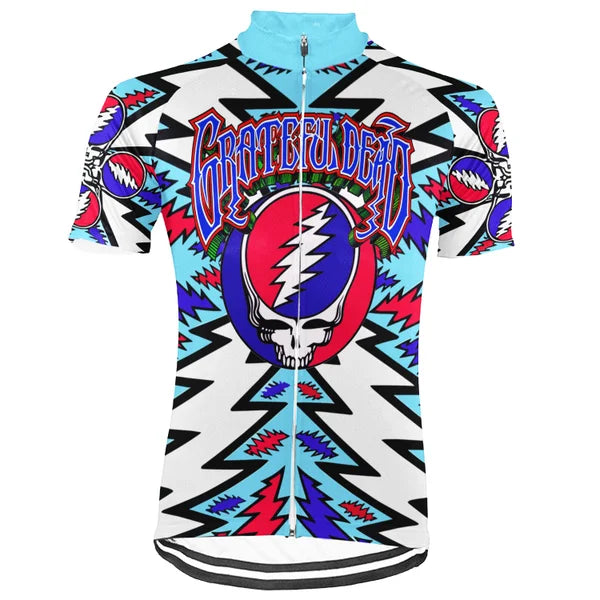 Customized Grateful Dead New Collection 1 Short Sleeve Cycling Jersey for Men and Women