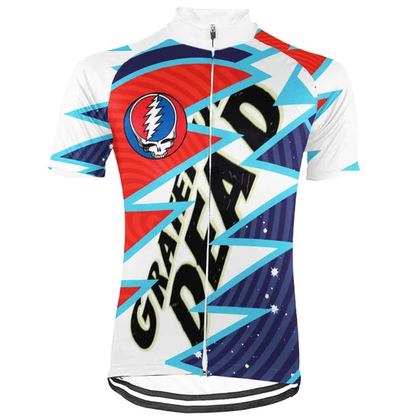 Customized Grateful Dead New Collection 1 Short Sleeve Cycling Jersey for Men and Women